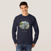 Custom Pet Photo Splash World's Beste Hond Papa T-shirt (Voorkant volledig)