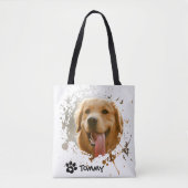 Custom Pet Photo Tote Bag with Name – All Over Pri (Devant)