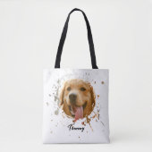 Custom Pet Photo Tote — Personalized Double-Sided Draagtas (Voorkant)