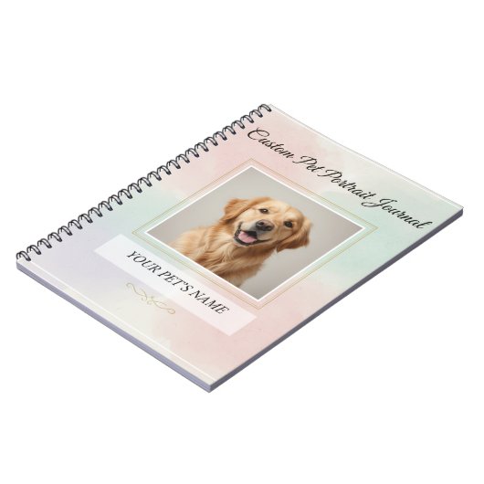 Custom Pet Portrait Journal – Personalized Noteboo (Côté gauche)