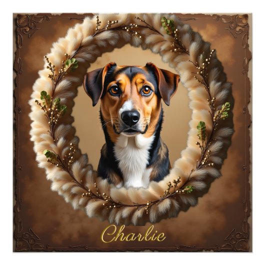 Custom Pet Portrait – Just Upload a Simple Photo Foto Afdruk (Voorkant)