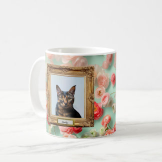 Custom Pet Portrait Mug – Your Cat in a Frame