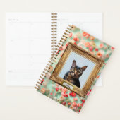 Custom Pet Portrait Notebook – Your Cat in a Frame (Devant avec enveloppe)