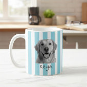 Custom Pet Striped Mug Using Pet Photo