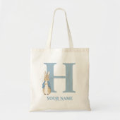 Custom Peter Rabbit - Letter H Canvas tas (Voorkant)