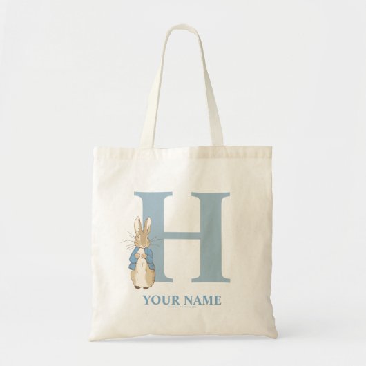Custom Peter Rabbit - Letter H Canvas tas (Voorkant)