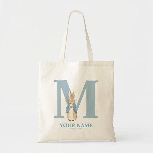 Custom Peter Rabbit - Letter M Canvas tas (Voorkant)