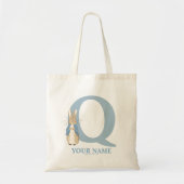 Custom Peter Rabbit - Letter Q Canvas tas (Voorkant)