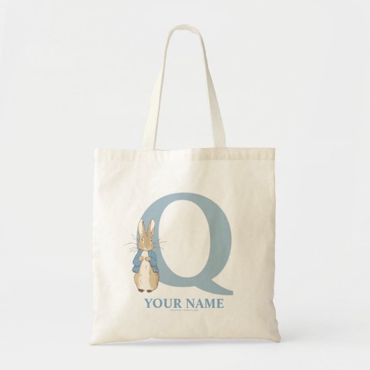 Custom Peter Rabbit - Letter Q Canvas tas (Voorkant)