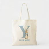 Custom Peter Rabbit - Letter Y Canvas tas (Voorkant)