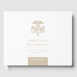 Custom PharmD Doctor of Pharmacy Graduation Party Gastenboek