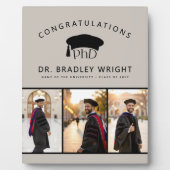 Custom PhD Doctoral Grad Hat Doctoral Graduation Fotoplaat (Voorkant)