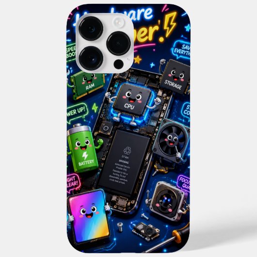 Custom Phone Case Animated Technology (Achterkant)