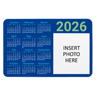 Custom Photo 2026 Calendar Magnet Magneet