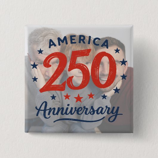 Custom Photo America 250 Anniversary Button (Voorkant)