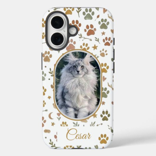 Custom Photo and Name Pet Memorial Phone Case (Achterkant)