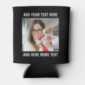 Custom Photo and Text  Blikjeskoeler (Voorkant)