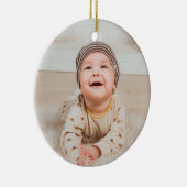 Custom photo and text keramisch ornament (Rechts)