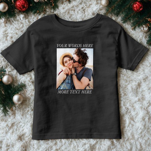 Custom Photo and Text Kinder Shirts