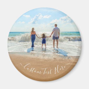 Custom Photo and Text Magnet - Unique Your Design