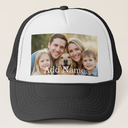 Custom Photo and Text Personalized Trucker Pet (Voorkant)