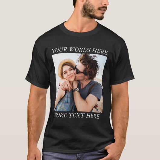 Custom Photo and Text T-shirt (Voorkant)