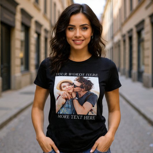 Custom Photo and Text T-shirt