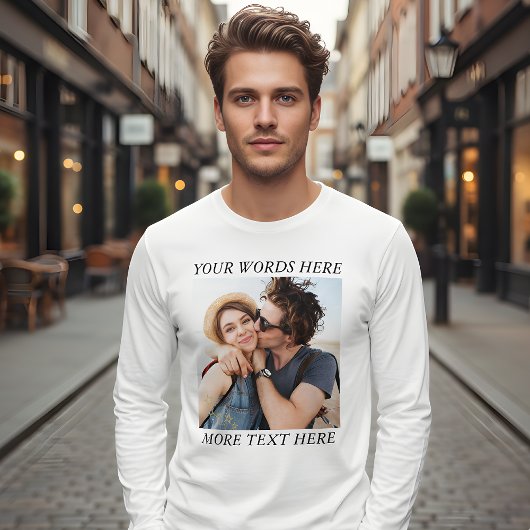 Custom Photo and Text T-shirt