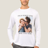 Custom Photo and Text Tri-Blend Shirt (Voorkant volledig)
