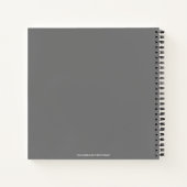 Custom Photo Baby's eerste jaar dagboek Notitieboek (Achterkant)