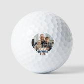 Custom Photo Best Grandpa Ever Golfballen (Voorkant)