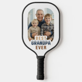 Custom Photo Best Grandpa Ever Pickleball Paddle