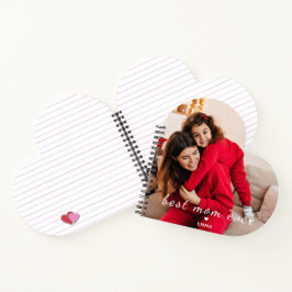 Custom Photo Best Mom Ever Cute Heart Notitieboek
