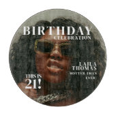 Custom Photo Birthday Party Magazine Cover Snijplank (Voorkant)