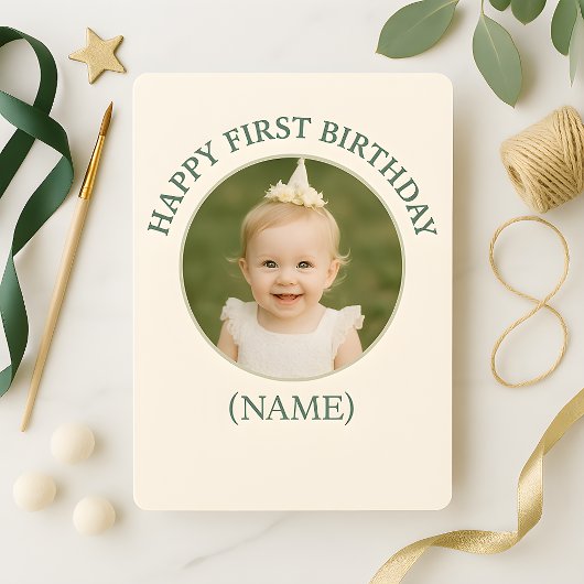 Custom Photo Birthday Sticker -Personal Invitation