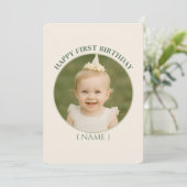Custom Photo Birthday Sticker -Personal Invitation (Debout devant)