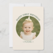 Custom Photo Birthday Sticker -Personal Invitation (Devant)
