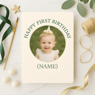 Custom Photo Birthday Sticker -Personal Invitation Kaart