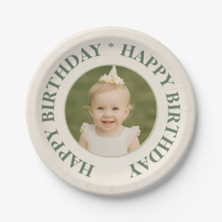 Custom Photo Birthday Sticker -Personal Invitation Papieren Bordje
