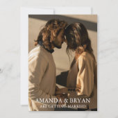 Custom Photo Boho Wedding Invites  Kaart (Voorkant)