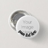 Custom Photo Button Pin – Personalized text Badge (Voorkant /achterkant)