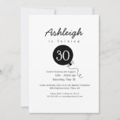 Custom Photo Cake 30th Birthday Invitation (Devant)