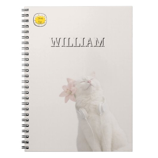 Custom photo cat pet  notebook notitieboek (Voorkant)