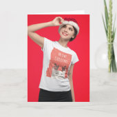 CUSTOM PHOTO CHRISTMAS CARDS KAART (Voorkant)
