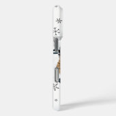 Custom Photo Christmas Snowflakes Monogram Case-Mate iPhone Case (Achterkant / Rechts)