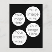 Custom Photo Collage Briefkaart – 4 Photo Template (Voorkant)