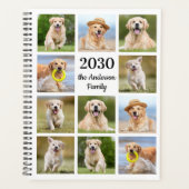 Custom Photo Collage Modern Creëer Uw Eigen Jaarli Planner (Voorkant)