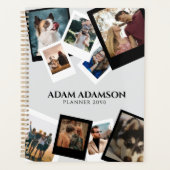 Custom Photo Collage Modern Family Friends Planner (Voorkant)