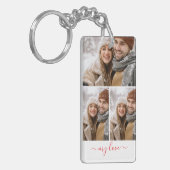 Custom Photo Collage My Love Keychain (Voorkant Links)