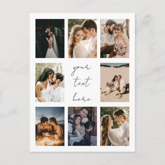 Custom Photo Collage Personalized Picture Family Feestdagenkaart (Voorkant)